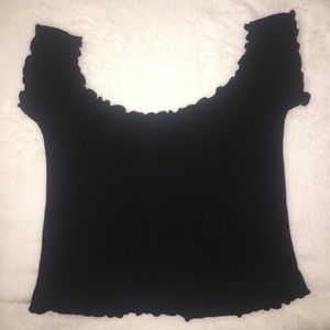 Brandy Melville Off the Shoulder Crop Shirt